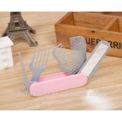 5 in 1 Plastic Hair Comb In Mini Pocket Size Hair Comb