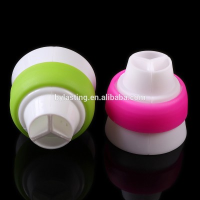 Tri-color Icing Piping Nozzle Converter Cream Coupler 3 Holes Cake Decoration Connector Fondant Cake Decorating Tools