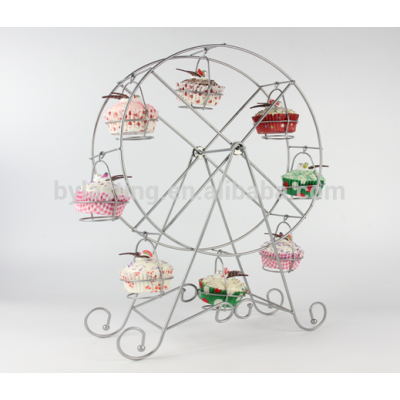 8 cups cake Ferris wheel carrier