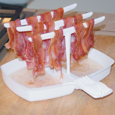 Microwave Bacon Cooker - Microwave Bacon Rack - Reduces Fat up to 35%