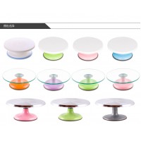 Fashion color glass cupcake display cake stand